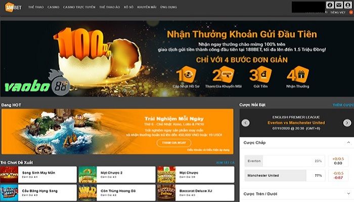 giao diện 188bet