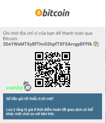 Gửi tiền oppa888 bitcoin