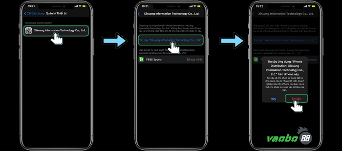 hướng dẫn cài app fb88 iphone