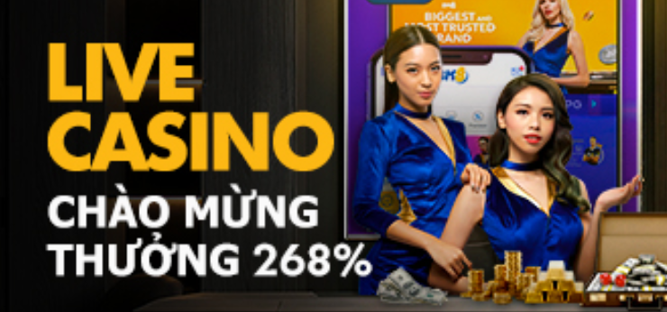 Khuyến mãi BK8: Thưởng chào mừng Live Casino tới 268%